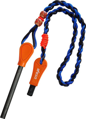 

fesa Survival Gear Indoor Outdoor Flint Fire Starter. (Orange) Magnesium Fire Starter Striker Included