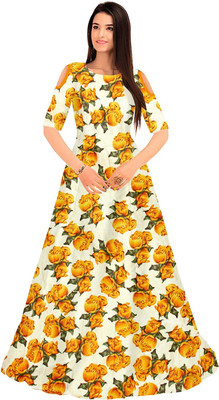 yellow gown flipkart