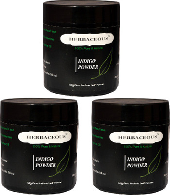 

HERBACEOUS 100% Pure & Natural Indigo Powder (Pack Of 3)(450 g)