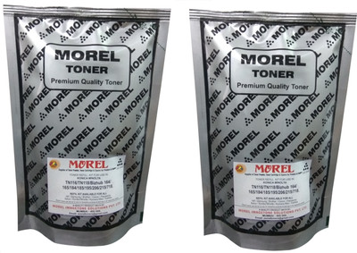 

MOREL TONER POWDER FOR USE IN KONICA MINOLTA BIZHUB TN116 / TN118 / 164 / 184 / 185 / 195 / 206 / 215 / 226 PHOTOCOPIER PACK OF 2 Single Color Ink Toner(Black)