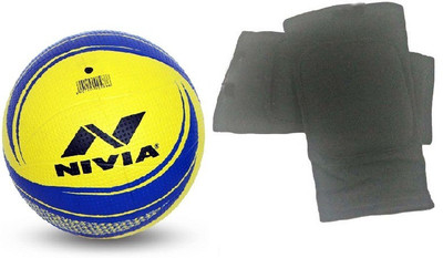 

Nivia Volleyball (Size: 4) + one Pair of Knee Padded Supporter Volleyball Kit