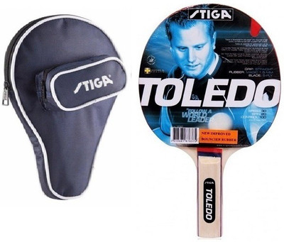 

Stiga Combo of two- One 'Toledo' Table tennis and one Table tennis bat cover (Color on availability)- Table Tennis Kit