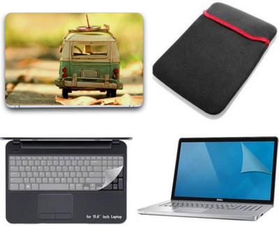 Gallery 83 ® toy car wallpaper 4 in 1 combo pack with laptop skin sticker decal, laptop sleeve pouch, key guard, Screen protector all are laptop 15.6 inch Combo Set 3023 vinyl Laptop Decal 15.6 Combo Set(Multicolor)
