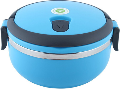 

Palakz One layer 1 Containers Lunch Box(600 ml), Blue