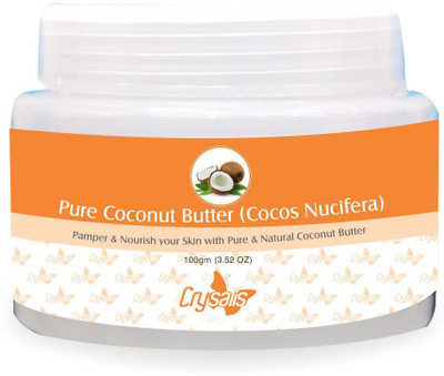 

Crysalis Coconut Butter (COCOS NUCIFERA) Pure And Natural For Skin Care(100 g)