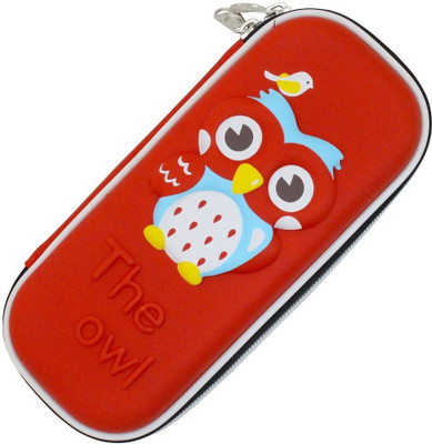 

Shopat7 1 owl pencil box Art Polyester Pencil Boxes(Set of 2, Multicolor)