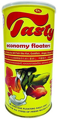 

ROYAL PET TASTY Economy Floaters (1500ml) Floating Pellets For All Fish Like | Koi | GoldFish | Angel | Oscar | Parrot | 1500 ml Dry Fish Food