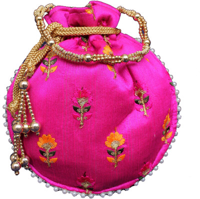 

Milan's creation FLEMBPOTLIpi Potli(Pink)