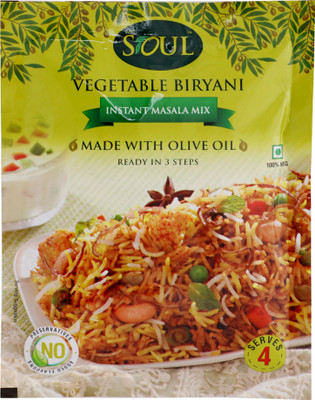 

Soul Vegetable Biryani Instant Masala Mix(65 g)