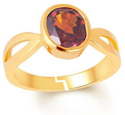 50 OFF on Gems Jewels Online Ring Stone Garnet Yellow Gold Plated Ring on Flipkart PaisaWapas