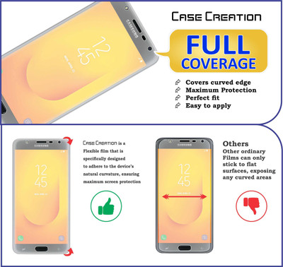 Case Creation Front and Back Screen Guard for Samsung Galaxy J7 Duo(Pack of 2)
