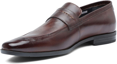 Louis Philippe Slip On For Men(Black