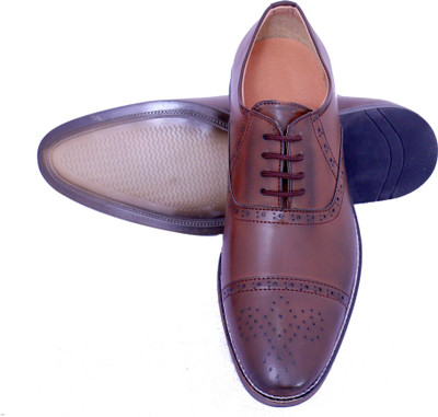 

worcester Worcester Mens Leather Brogues Lace Up Shoes Brown Lace Up For Men(Brown