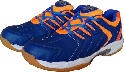 

ARYANS NOVA Badminton Shoes For Men(Blue, Orange