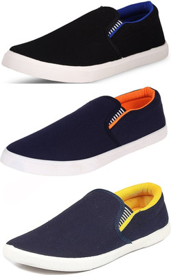 

BERLOC Loafers For Men(Black, Blue, Yellow, Navy, Blackorangeyellow