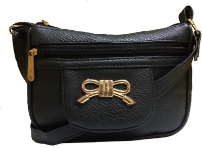 

VeePlay Girls Casual Black Leatherette Sling Bag