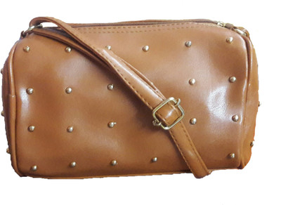 

Divu Collections Women Evening/Party Brown PU Sling Bag