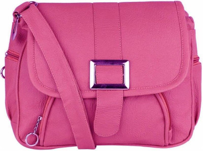 

aarav fashion Women Evening/Party, Casual Pink PU Sling Bag