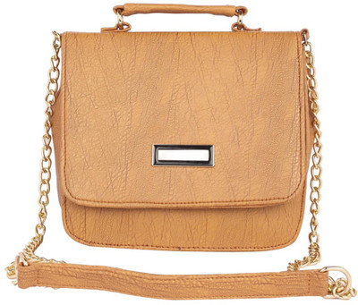 

Aliado Women Casual Yellow Leatherette Sling Bag