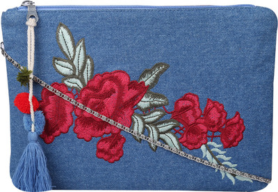 

Anekaant Women Casual Blue Denim Sling Bag