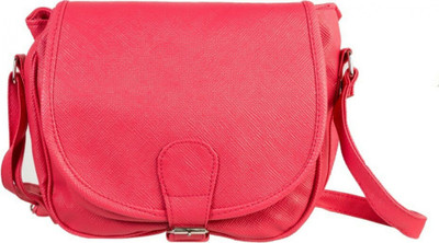 

Divu Collections Women Casual Pink PU Sling Bag
