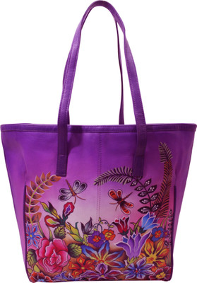 

shankar produce Women Evening/Party Purple Genuine Leather Hand-held Bag
