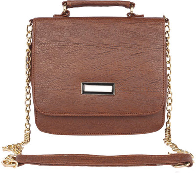 

Aliado Women Casual Brown Leatherette Sling Bag