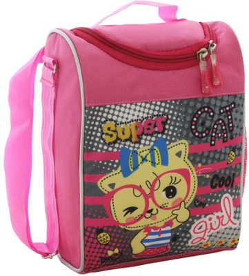 

Shopat7 Girls Casual Pink Polyester Sling Bag