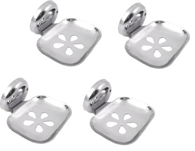 

RoyaL Indian Craft 4 PCS Cost Effective Stainless Steel Soap Holder(Silver)