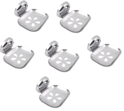 

DECZO Set of 6 Budget Friendly Stainless Steel Soap Holder(Silver)