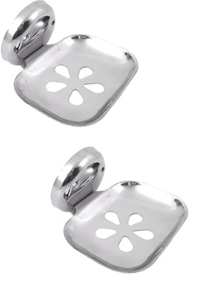 

RoyaL Indian Craft 2 PCS Cost Effective Stainless Steel Soap Holder(Silver)