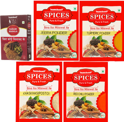 

Healthbuddy Monthly Bachat Indian Spices Pack 3(5 x 150 g)