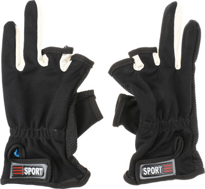 

Magideal Fishing Gloves Diving Gloves (Free Size, Black)