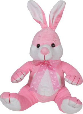 

Ultra Cute Sitting Rabbit Soft Toy - 10 inch(Pink)