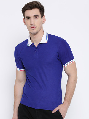 TSX Color Block Men Polo Neck Multicolor T-Shirt