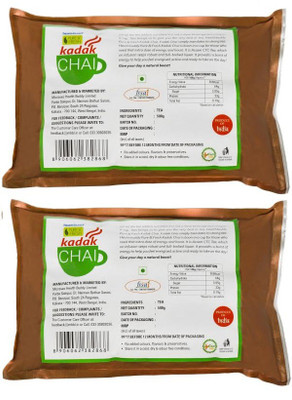 

Healthbuddy Kadak Chai 2 Packs of 500 gm Each Unflavoured Tea(1 kg, Pouch)