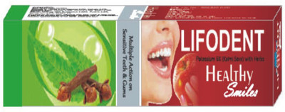 

Bio Life LIFODENT TOOTH PASTE pack of 4 (75g each) Toothpaste(300 g, Pack of 4)