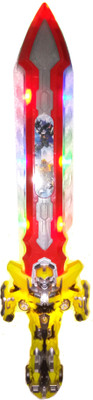 

TALKING GANESHA Bumblebee Action Sword with Flashing Lights, Music, Vibration & Projection - 22 Inchs (HT) - Multicolor(Multicolor)