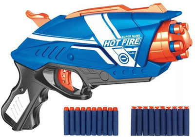 Extrawish Blaze Storm Manual Soft Bullet Gun, 20 Soft Bullets Included(Blue)