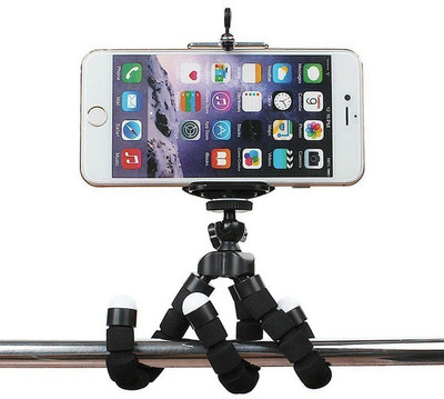 

Totu Mini Tripod Octopus Flexible Tripod Tripod(Black, Supports Up to 500 g)