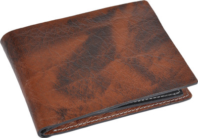 

OHM New York Men Tan Genuine Leather Wallet(5 Card Slots)