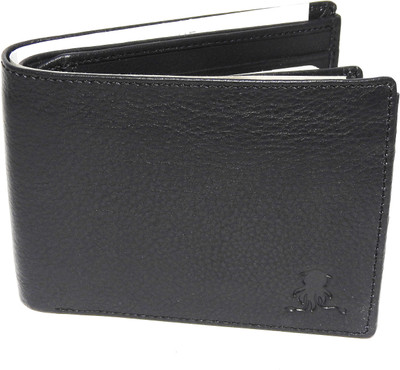 

Squid Blue Men Grey Genuine Leather Wallet(9 Card Slots), Gray