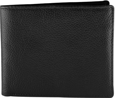 

Avyagra Men Black Genuine Leather Wallet(10 Card Slots)