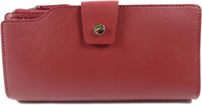 

SB Women Red Artificial Leather Wallet(8 Card Slots)