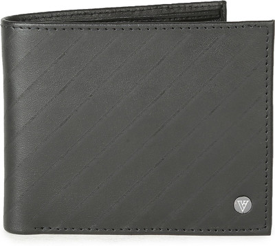 Van Heusen Men Black Genuine Leather Wallet(4 Card Slots)