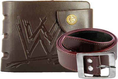 

Peacock Mundkar Wallet, Belt Combo(Brown)