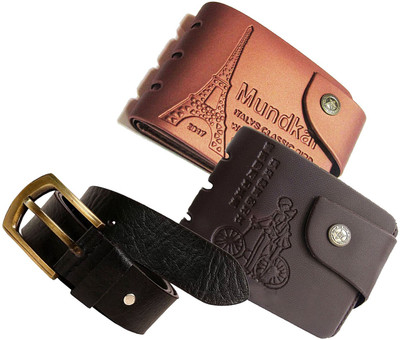 

PEACOCK MUNDKAR Wallet, Belt Combo(Multicolor)