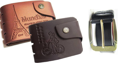

Peacock Mundkar Wallet, Wallet Combo(Tan, Black)