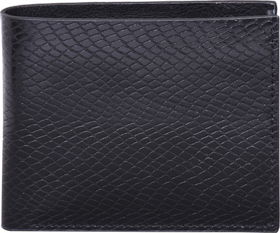 

ZAZ Men Black Genuine Leather Wallet(7 Card Slots)
