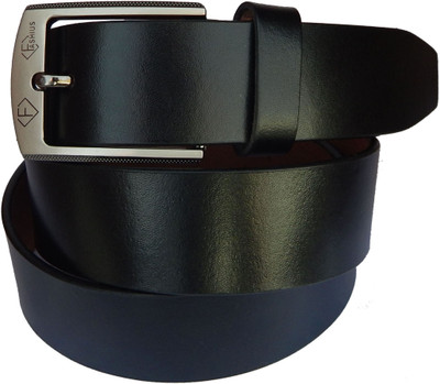 

Fashius Men Black Genuine Leather Belt, Black-01